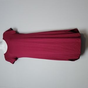 Tiffany & Grey Fitted T-Shirt Dress Size S Red